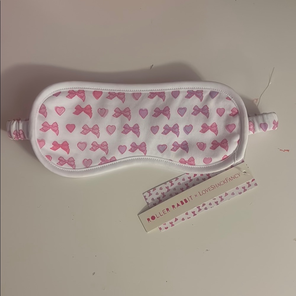 LoveShackFancy Roller Rabbit Sleep Mask - Picture 3 of 4